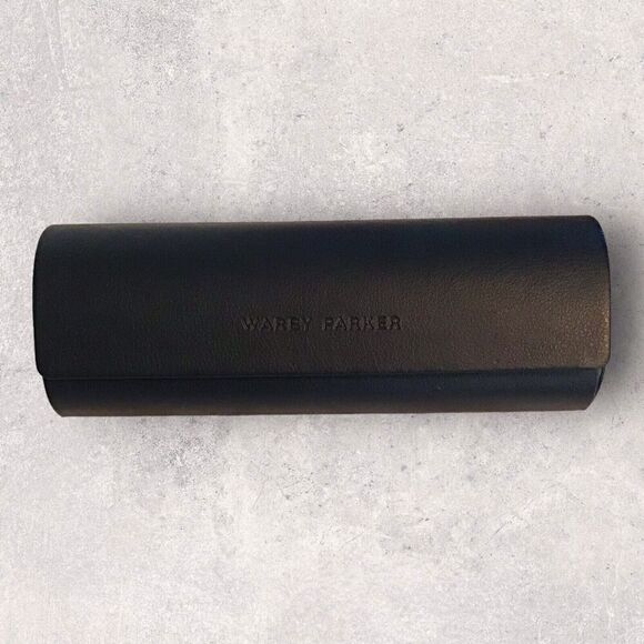 Warby Parker Navy Blue Clamshell Eyeglasses Glasses Hard Case - Picture 3 of 7